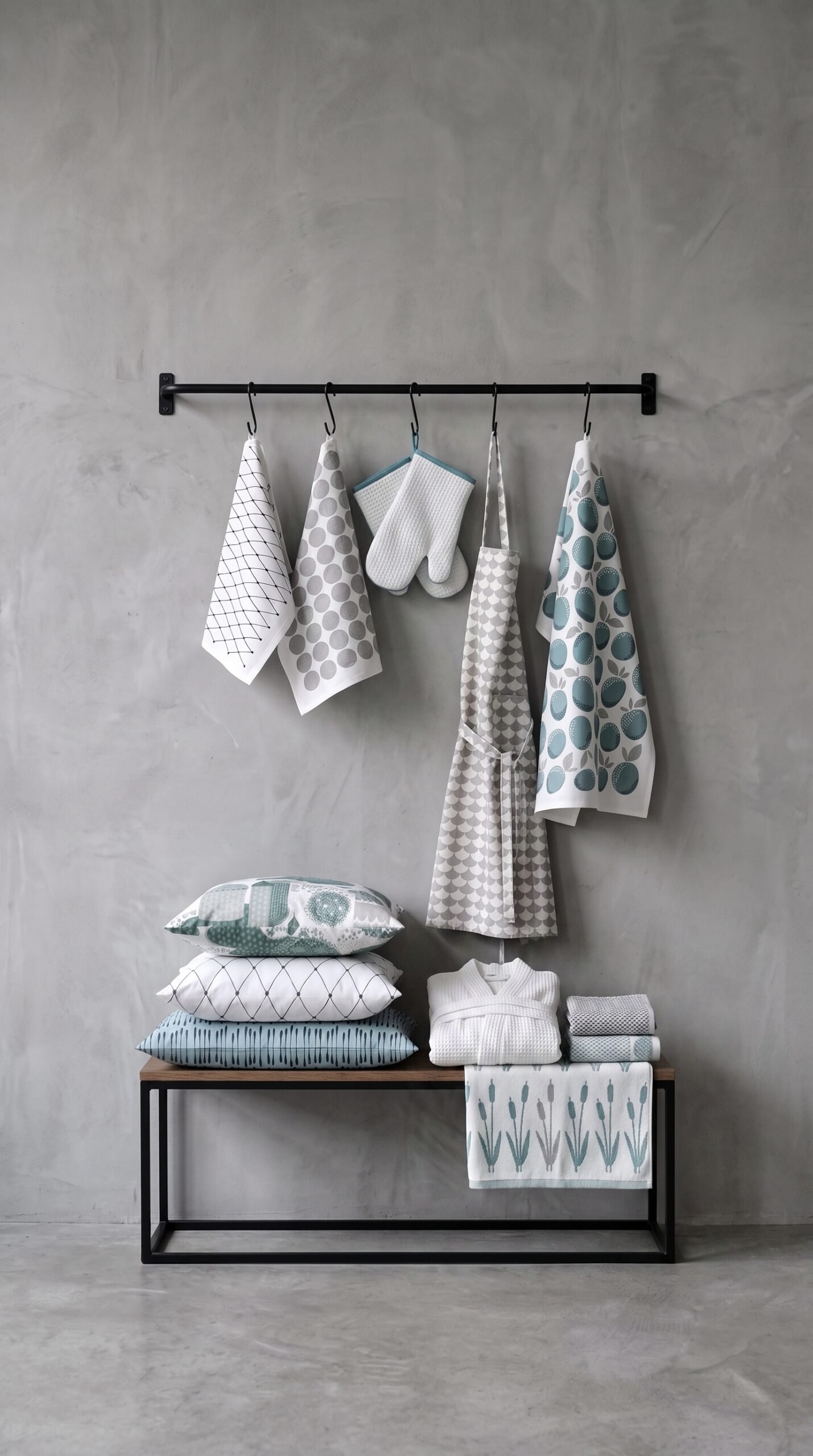 Home Textiles — bed, bath, kitchen and table linen